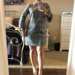 H&M Plaid Gray Dress - Size 8